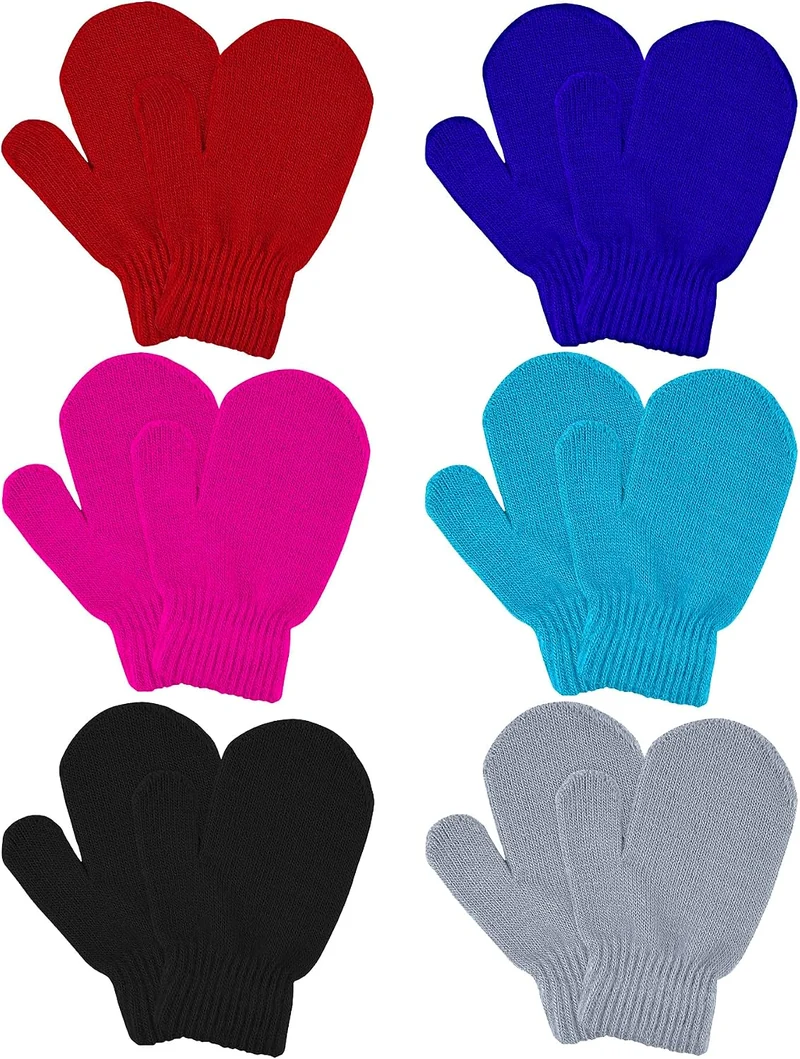 Toddler stretch mittens, Mixed colors, view 1