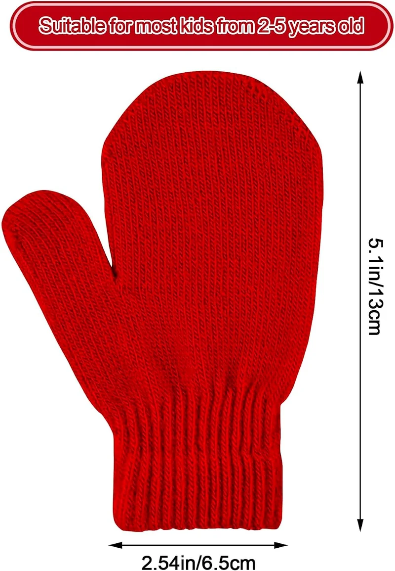 Toddler stretch mittens, Mixed colors, view 2